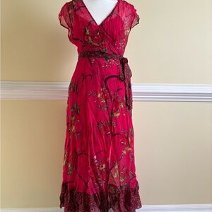 Anthropologie Valentine’s Wrap Dress